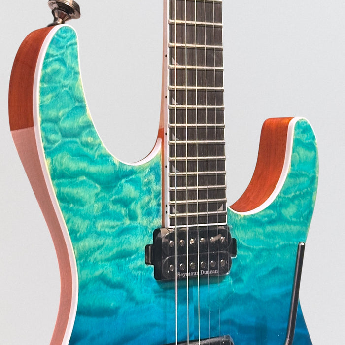 Jackson Pro Series Soloist SL2Q MAH Electric Guitar - Caribbean Blue Fade