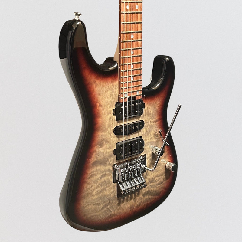 Charvel MJ San Dimas Style 1 HSH FR M QM Electric Guitar - Midnight Glow