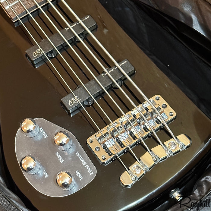 Warwick Rockbass Streamer LX Left Handed 5-String Black Electric Bass Guitar