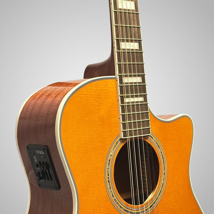 D'Angelico Premier Series Fulton Cutaway Grand Auditorium 12-string Acoustic-Electric Guitar - Natural