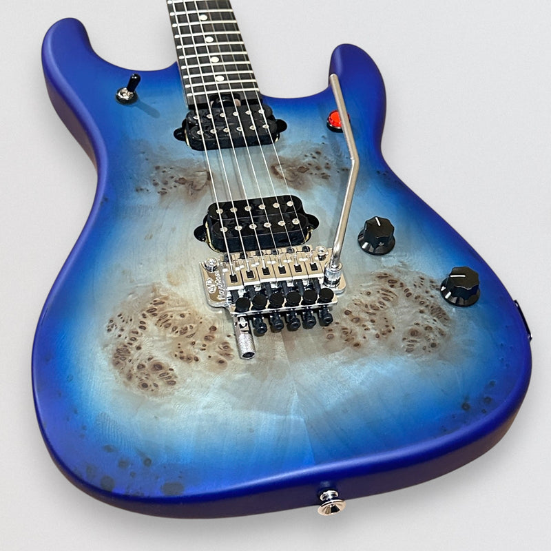 EVH 5150 Series Deluxe Poplar Burl Electric Guitar - Aqua Burst