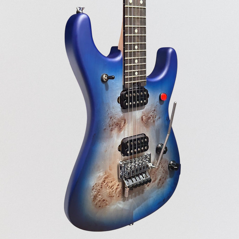 EVH 5150 Series Deluxe Poplar Burl Electric Guitar - Aqua Burst
