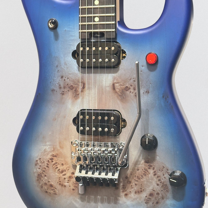 EVH 5150 Series Deluxe Poplar Burl Electric Guitar - Aqua Burst