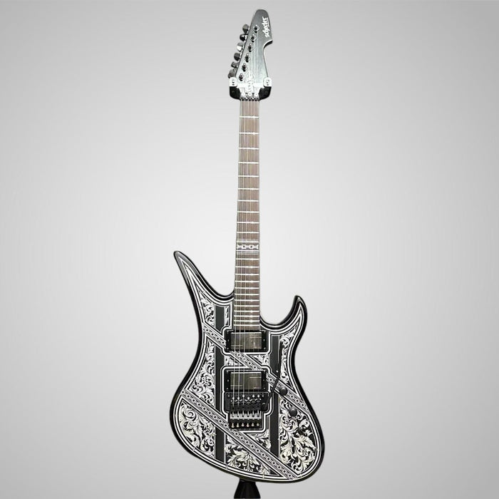 Schecter Avenger FR Przym Palladium Electric Guitar - Black