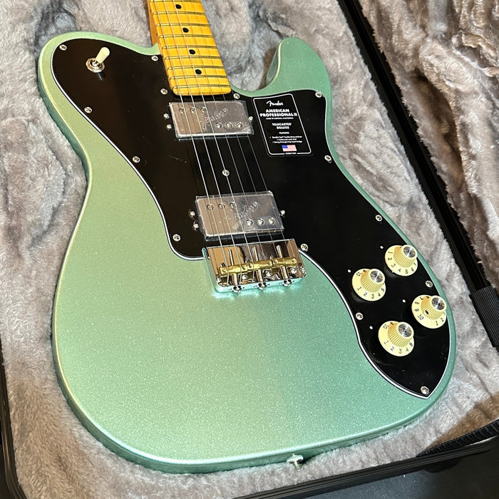 Fender American Professional II Telecaster Deluxe USA Electric Guitar - Mystic Surf Green