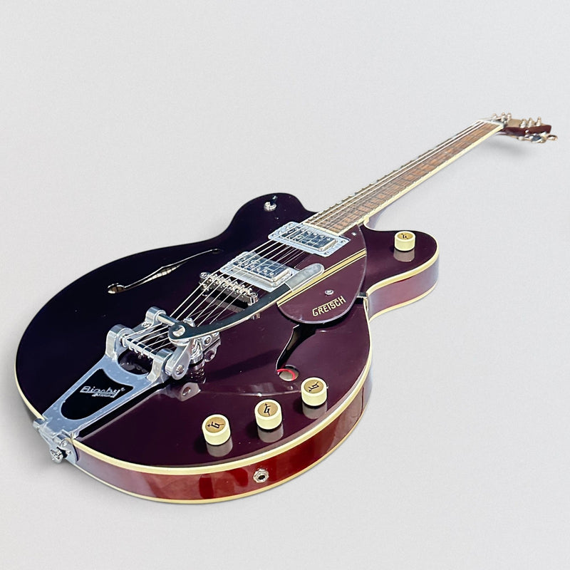 Gretsch G2604T Limited Edition Streamliner Rally II w/ Bigsby Center Block Electric Guitar - Two-Tone Oxblood/Walnut Stain