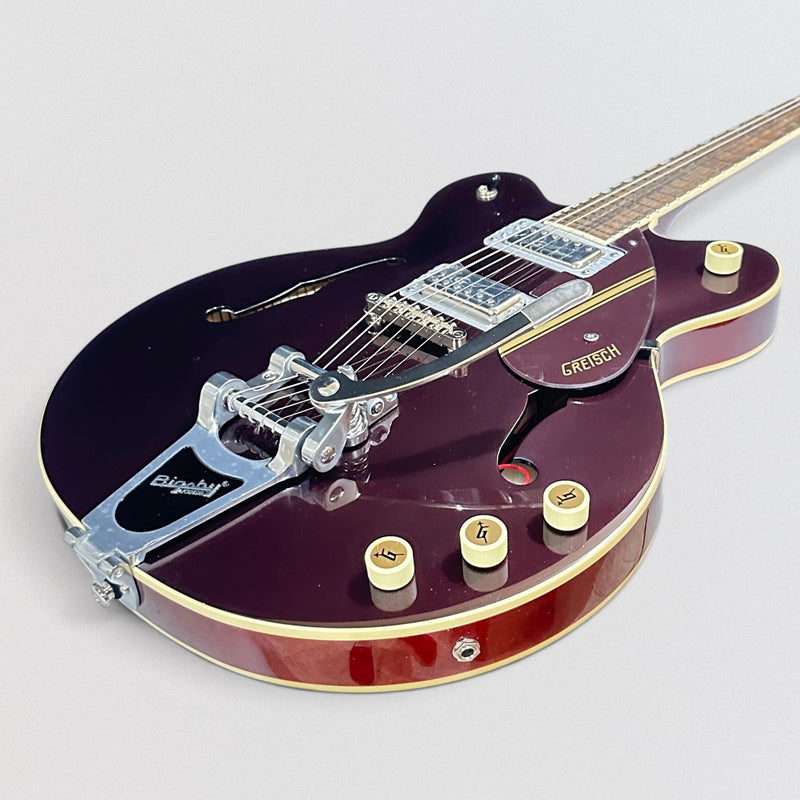 Gretsch G2604T Limited Edition Streamliner Rally II w/ Bigsby Center Block Electric Guitar - Two-Tone Oxblood/Walnut Stain