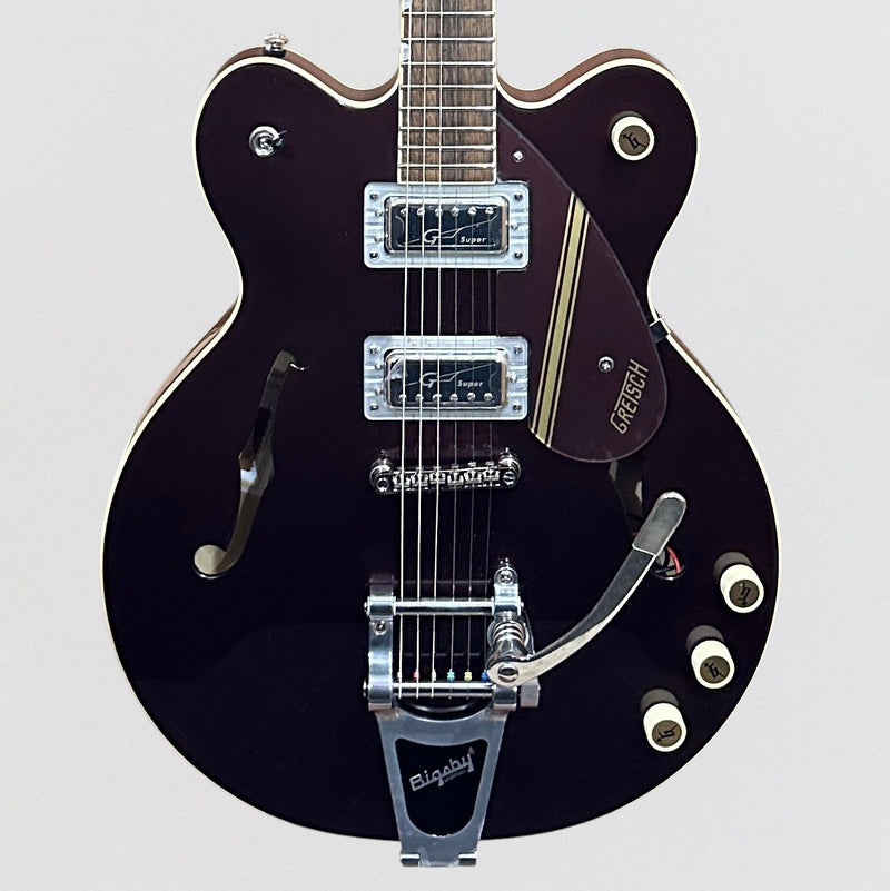 Gretsch G2604T Limited Edition Streamliner Rally II w/ Bigsby Center Block Electric Guitar - Two-Tone Oxblood/Walnut Stain