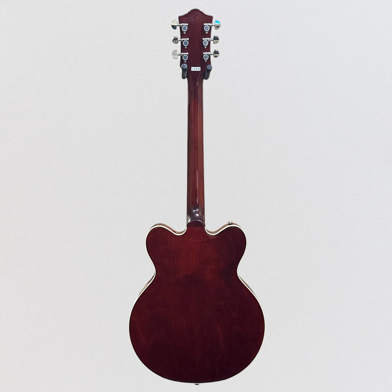 Gretsch G2604T Limited Edition Streamliner Rally II w/ Bigsby Center Block Electric Guitar - Two-Tone Oxblood/Walnut Stain