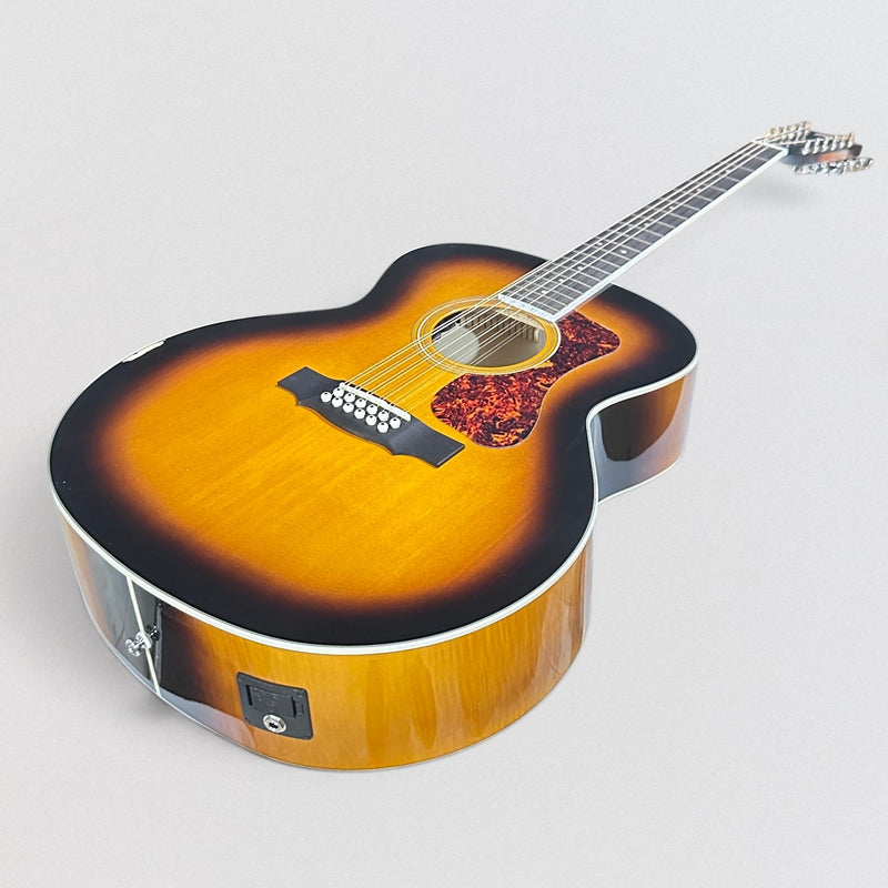 Guild F-2512E Deluxe Westerly Collection 12-String Jumbo Acoustic Electric Guitar - Antique Sunburst