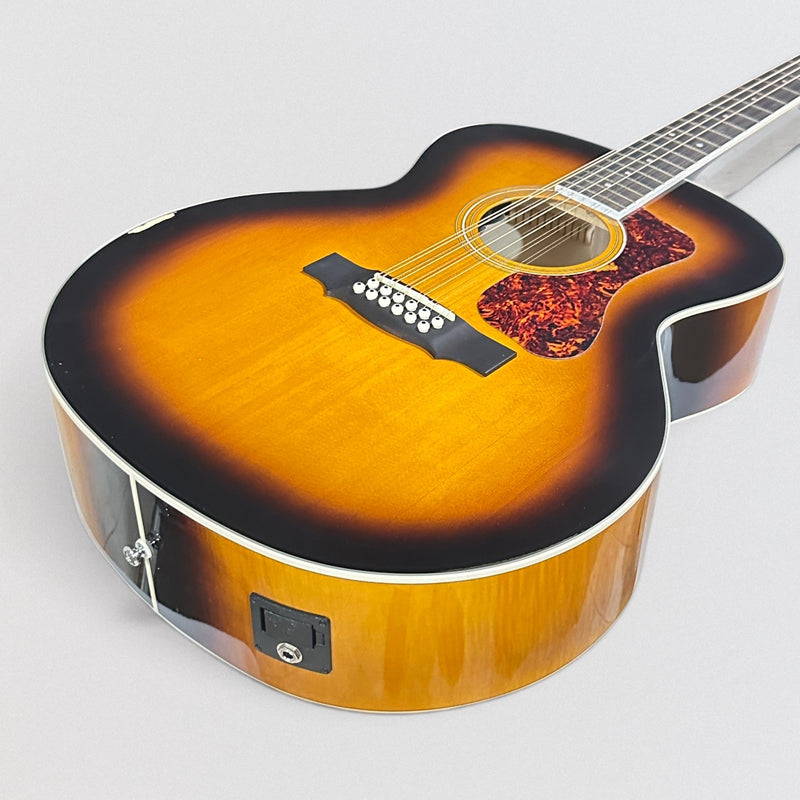 Guild F-2512E Deluxe Westerly Collection 12-String Jumbo Acoustic Electric Guitar - Antique Sunburst