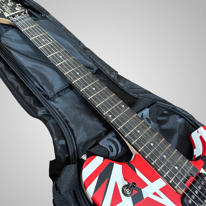 EVH Wolfgang Specal Striped Electric Guitar - Red with Black and White Stripes