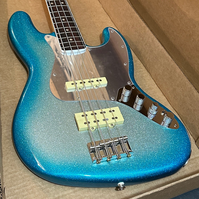 Fender Limited Player Plus x Blu DeTiger Jazz Bass 4 String Electric Bass Guitar - Sky Burst Sparkle