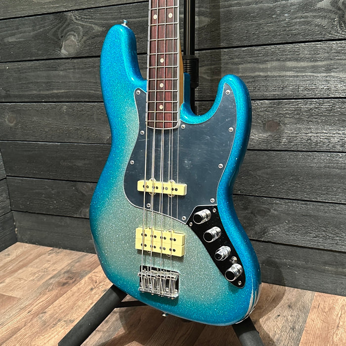 Fender Limited Player Plus x Blu DeTiger Jazz Bass 4 String Electric Bass Guitar - Sky Burst Sparkle