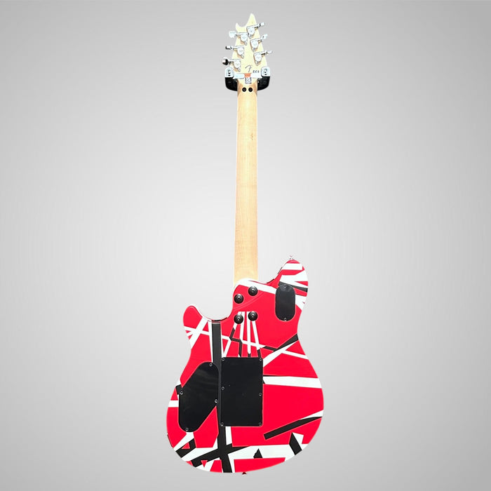 EVH Wolfgang Specal Striped Electric Guitar - Red with Black and White Stripes