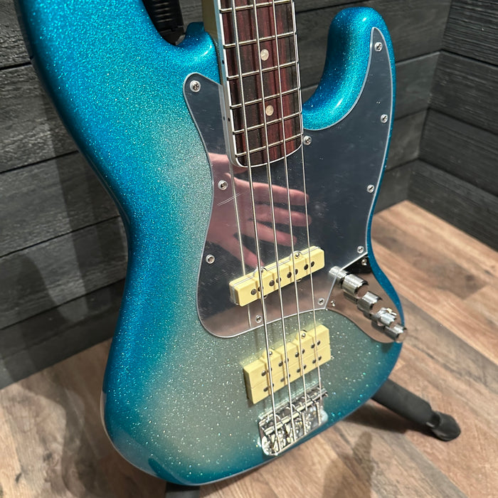 Fender Limited Player Plus x Blu DeTiger Jazz Bass 4 String Electric Bass Guitar - Sky Burst Sparkle