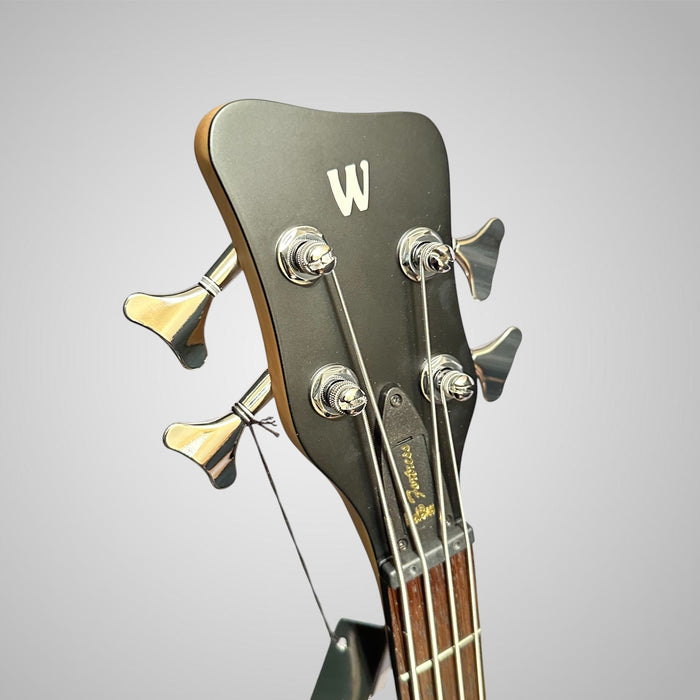 Warwick RockBass Fortress 4 String Electric Bass Guitar - Burgundy Red Transparent Satin