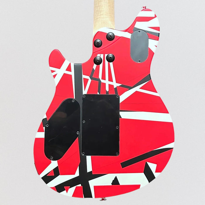 EVH Wolfgang Specal Striped Electric Guitar - Red with Black and White Stripes