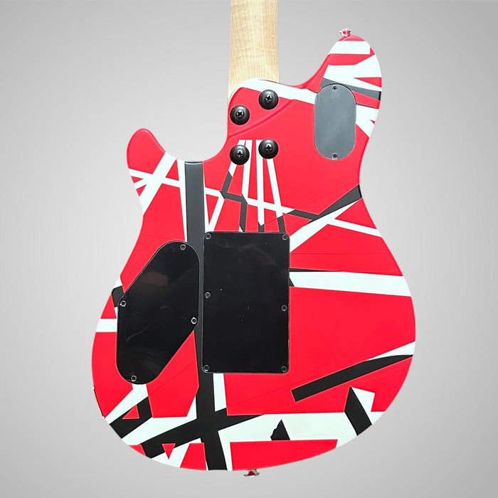 EVH Wolfgang Specal Striped Electric Guitar - Red with Black and White Stripes