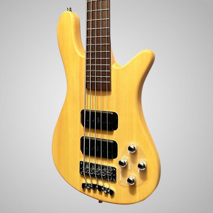 Warwick Rockbass Streamer Standard 5-String Electric Bass Guitar - Natural