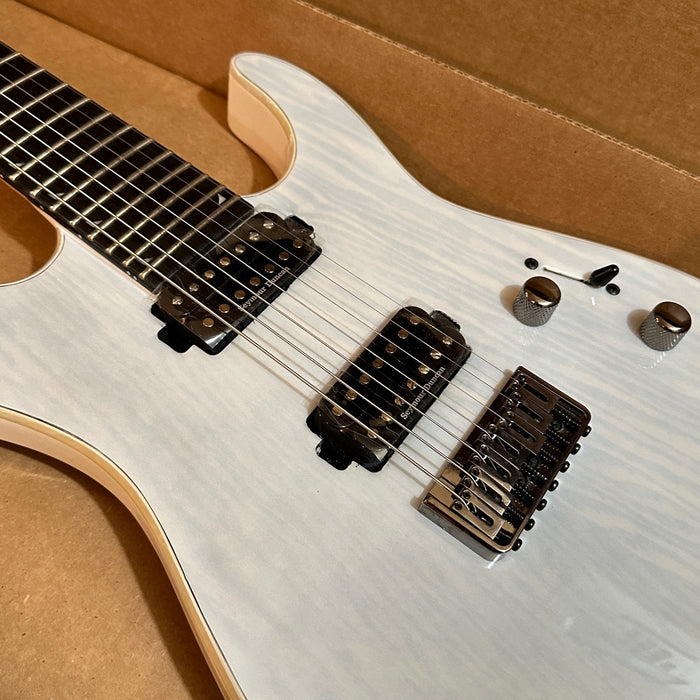 Jackson Pro Series Soloist SL7A HT 7 String Electric Guitar - Unicorn White