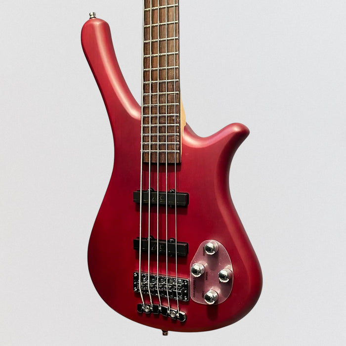 Warwick Rockbass Fortress 5-String Electric Bass Guitar - Burgundy Red Transparent