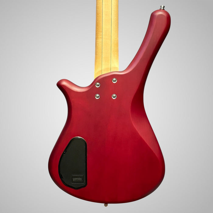 Warwick Rockbass Fortress 5-String Electric Bass Guitar - Burgundy Red Transparent