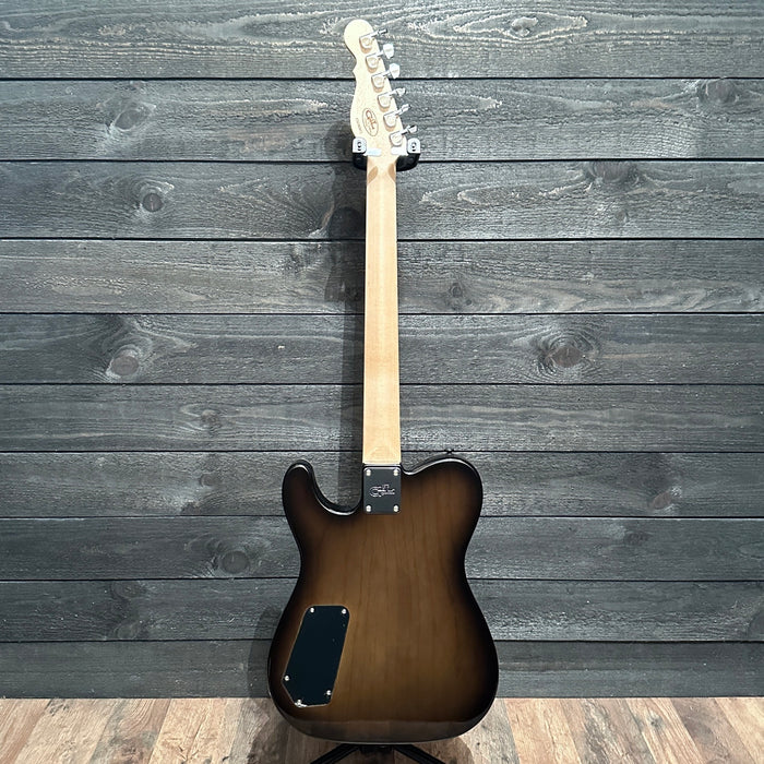 G&L USA Custom Shop ASAT HH Buckeye Burl Electric Guitar - Natural