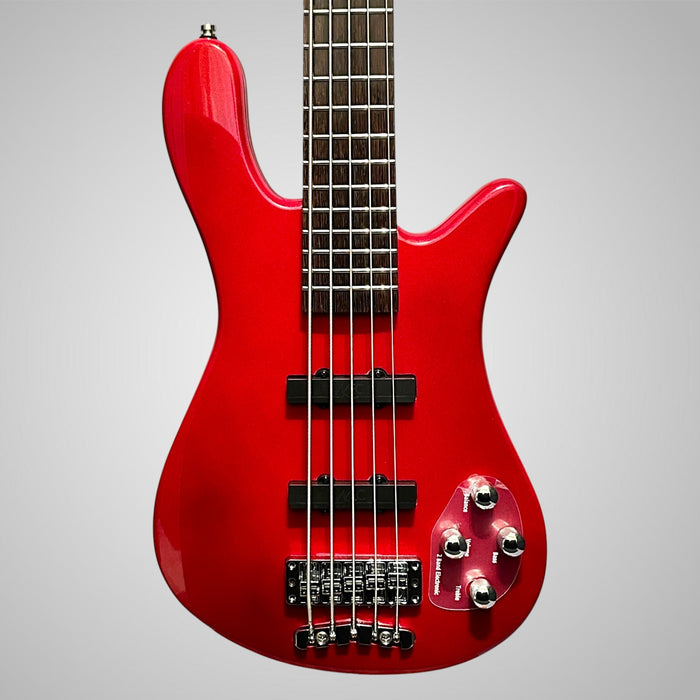 Warwick RockBass Streamer LX 5 String Electric Bass Guitar - Metallic Red