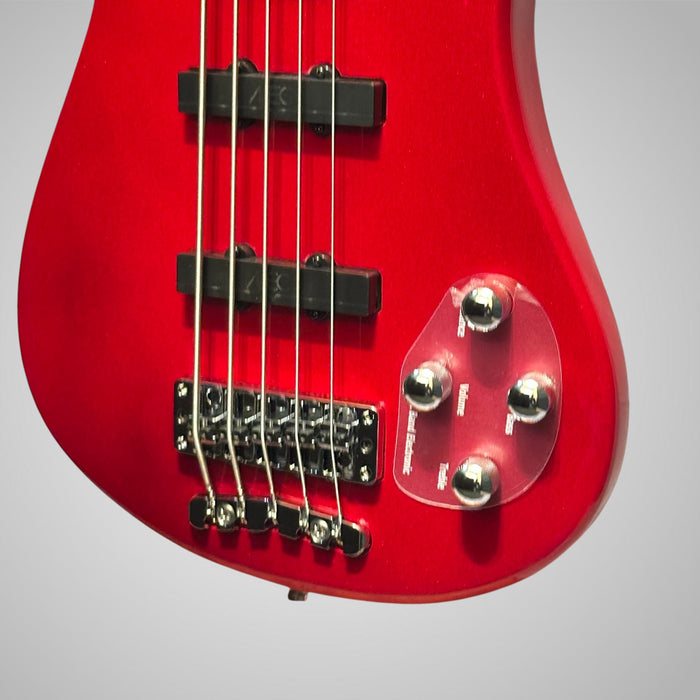 Warwick RockBass Streamer LX 5 String Electric Bass Guitar - Metallic Red
