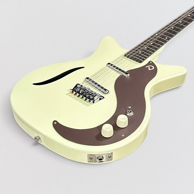 Danelectro D59V12-VWHT Shorthorn Shape Vintage 12-String Electric Guitar - White