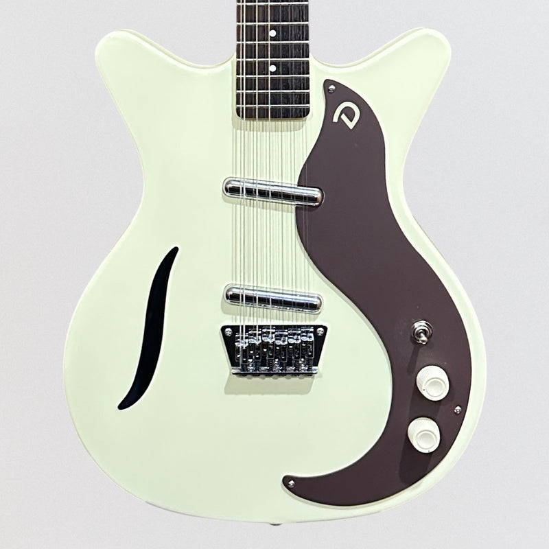 Danelectro D59V12-VWHT Shorthorn Shape Vintage 12-String Electric Guitar - White