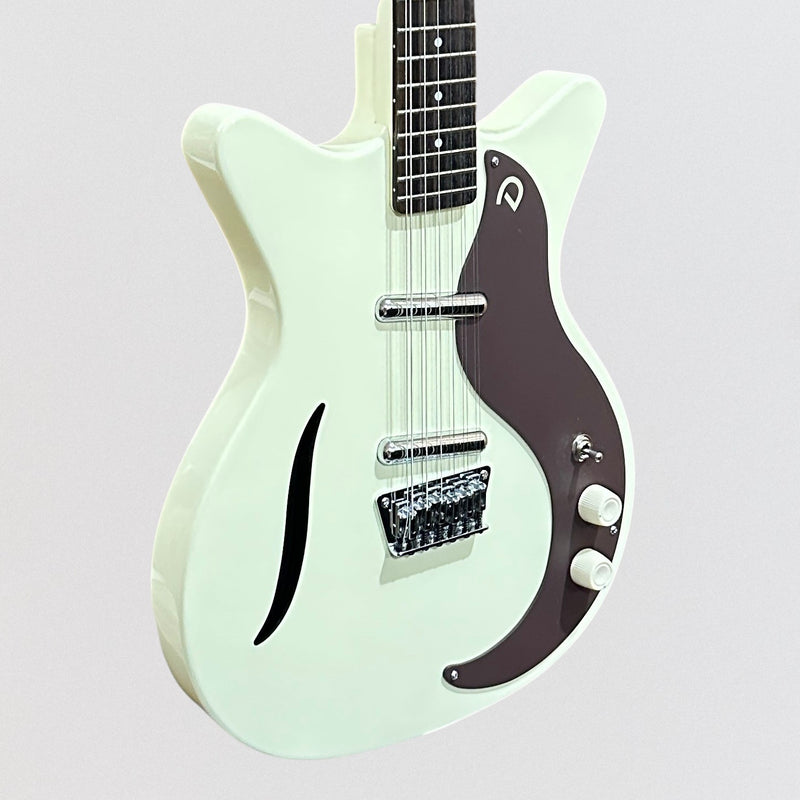 Danelectro D59V12-VWHT Shorthorn Shape Vintage 12-String Electric Guitar - White
