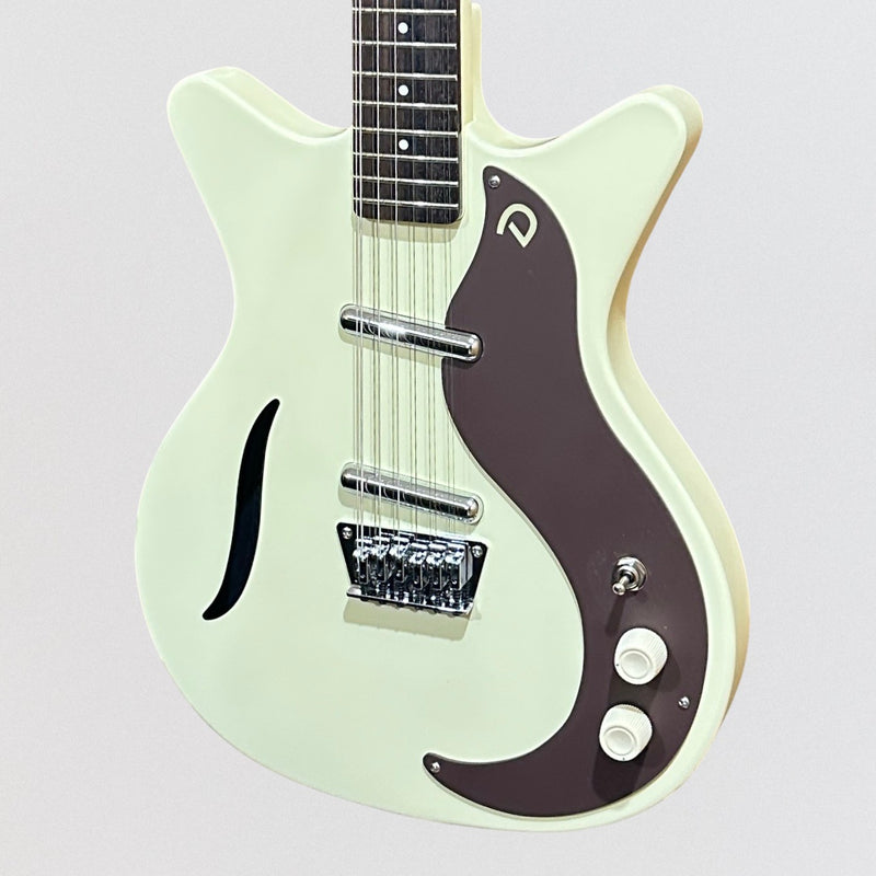 Danelectro D59V12-VWHT Shorthorn Shape Vintage 12-String Electric Guitar - White