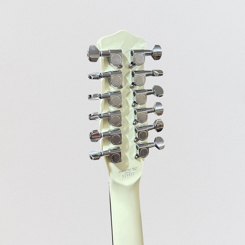 Danelectro D59V12-VWHT Shorthorn Shape Vintage 12-String Electric Guitar - White