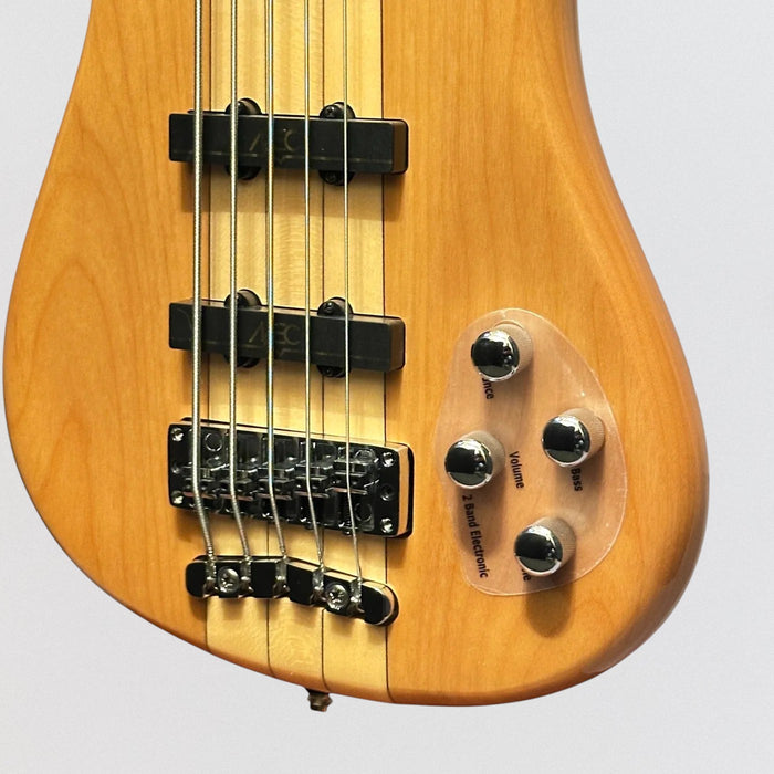 Warwick RockBass Streamer NT 5 String Electric Bass Guitar - Natural