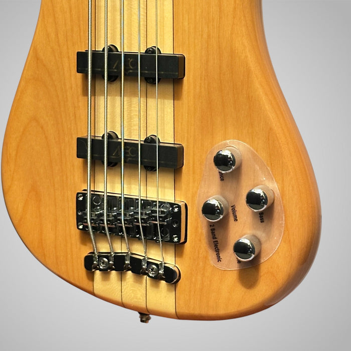 Warwick RockBass Streamer NT 5 String Electric Bass Guitar - Natural