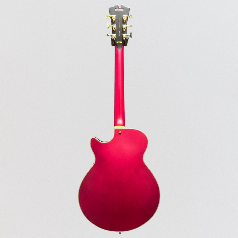 D'Angelico Deluxe Bob Weir SS 3 Semi-Hollow Electric Guitar - Satin Trans Wine