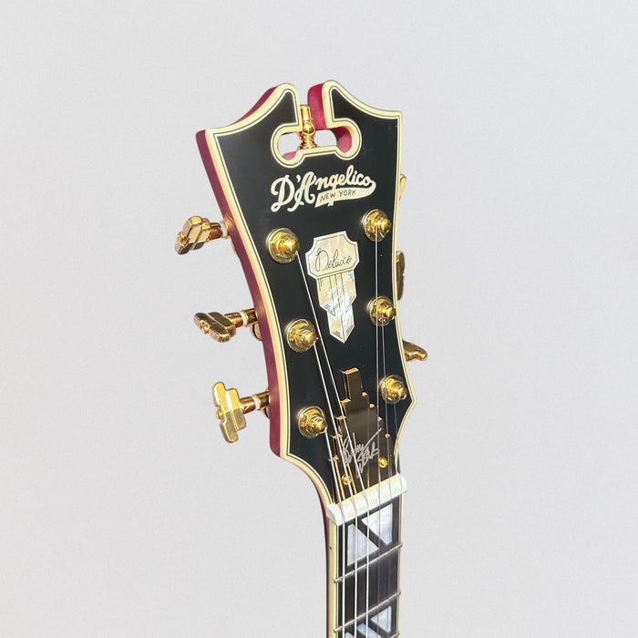 D'Angelico Deluxe Bob Weir SS 3 Semi-Hollow Electric Guitar - Satin Trans Wine