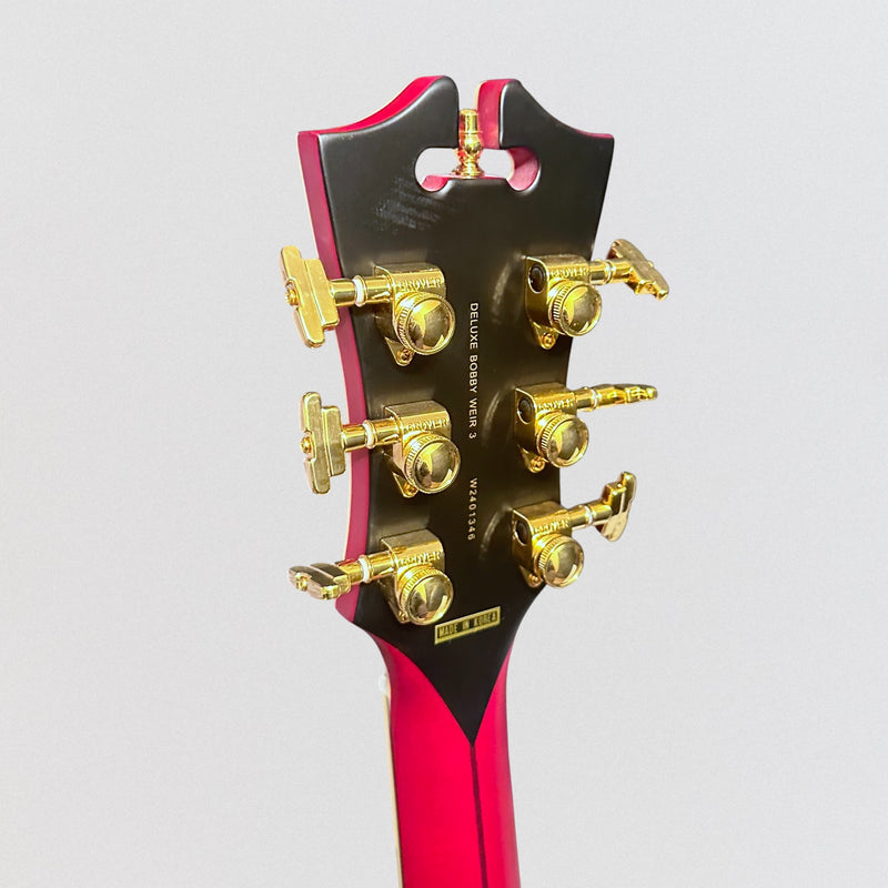 D'Angelico Deluxe Bob Weir SS 3 Semi-Hollow Electric Guitar - Satin Trans Wine