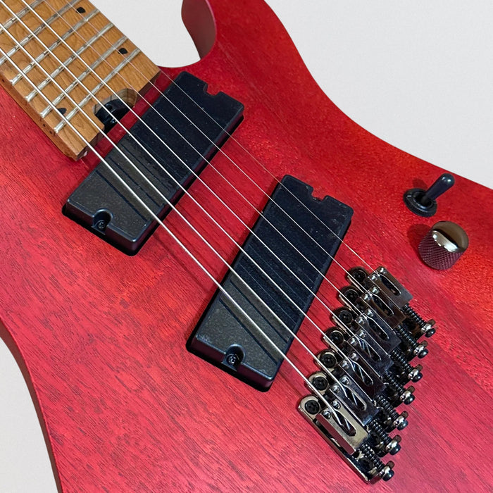 Cort KX307MSOP KX Series Multi-Scale 7 String Electric Guitar - Open Pore Mahogany