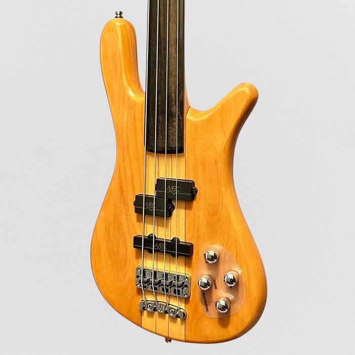 Warwick RockBass Streamer NT 4-string Fretless Electric Bass Guitar - Natural