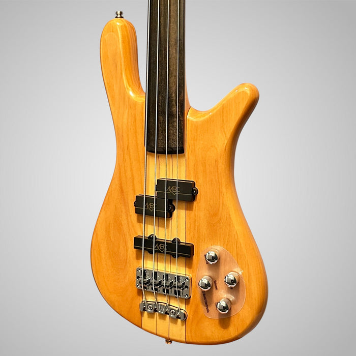 Warwick RockBass Streamer NT 4-string Fretless Electric Bass Guitar - Natural