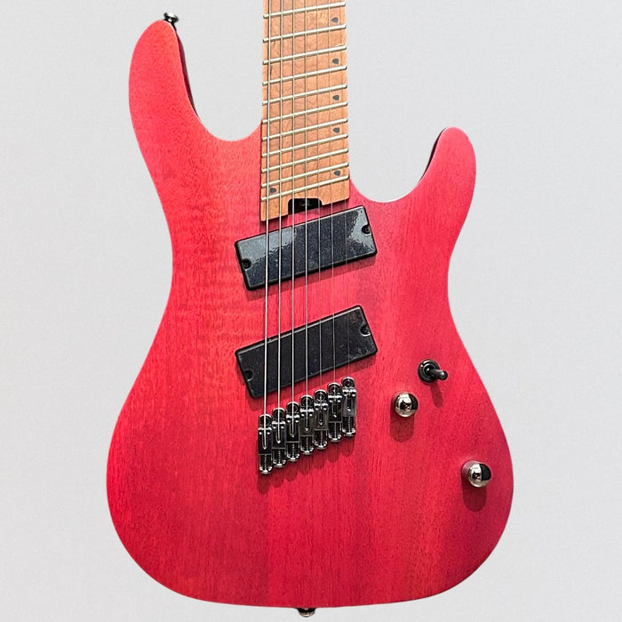 Cort KX307MSOP KX Series Multi-Scale 7 String Electric Guitar - Open Pore Mahogany