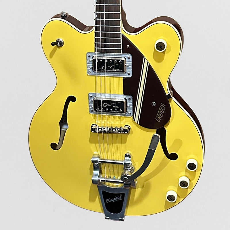 Gretsch G2604T Streamliner Rally 2 Center Block Double-Cut with Bigsby Electric Guitar - Bamboo Yellow and Copper Metallic