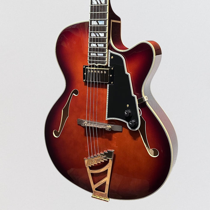 D'Angelico Excel 16 Hollowbody Electric Guitar With Seymour Duncan DA-59 - Amaretto Burst