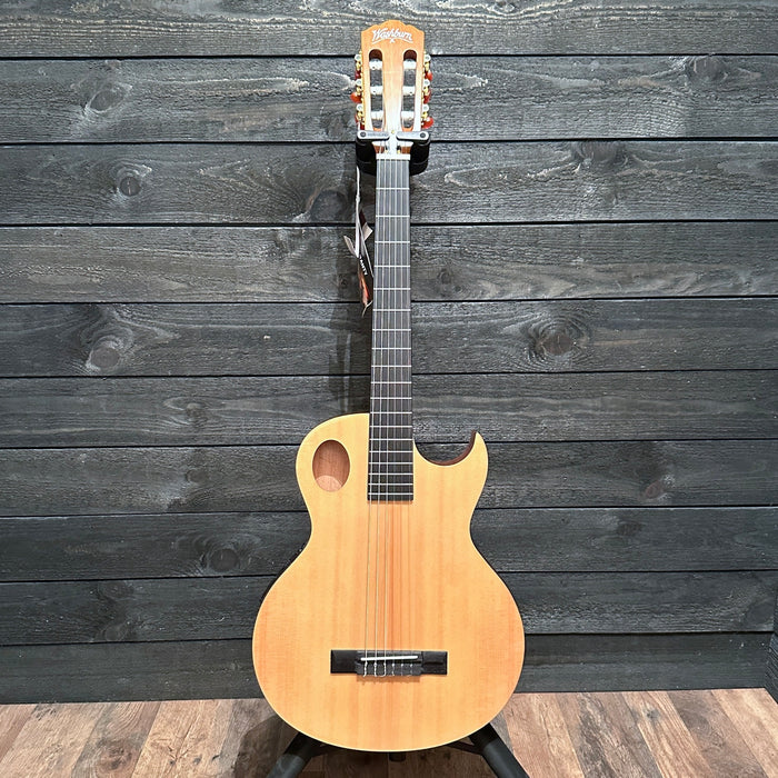 Washburn EACT42S Thin Body Nylon String Acoustic Electric Guitar - Natural