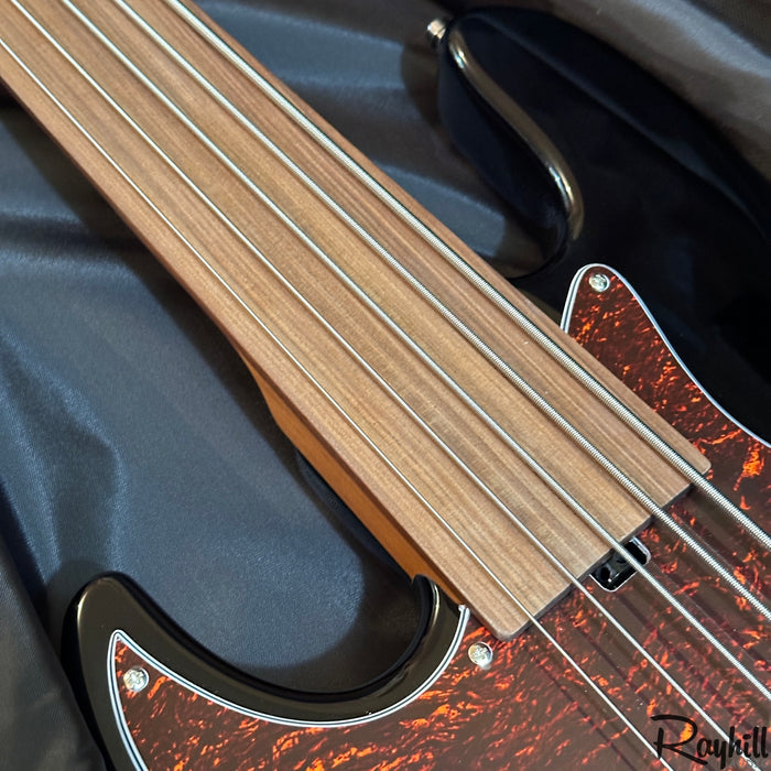 Sadowsky 2023 SMX MetroExpress JJ 5-String Left Handed Fretless Black Electric Bass Guitar Morado B-stock