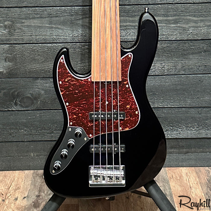 Sadowsky 2023 SMX MetroExpress JJ 5-String Left Handed Fretless Black Electric Bass Guitar Morado B-stock