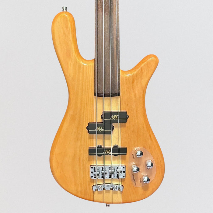 Warwick RockBass Streamer NT 4-string Fretless Electric Bass Guitar - Natural